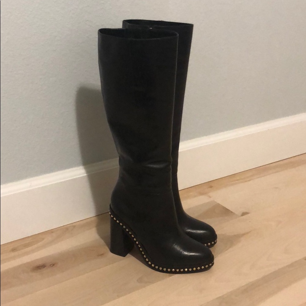 Coach heeled boots